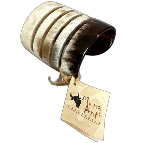 Muna Anti Artisan HORN Cuff Bracelet NWT size XS - Picture 1 of 5